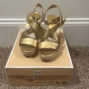 Michael Michael Kors wedge sandals 8 1/2